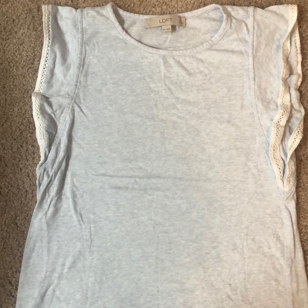 Loft Flutter Sleeve Cotton T-shirt